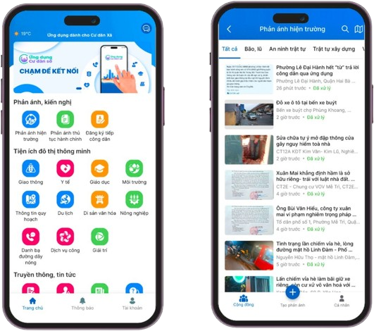 Ứng dụng Cư Dân trên điện thoại